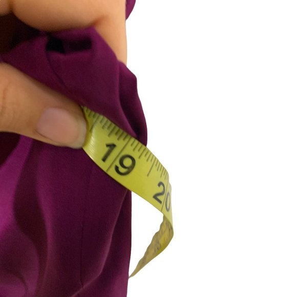 J Crew Deep Purple Sleeveless Silk Jumpsuit Size 0 - Picture 10 of 12